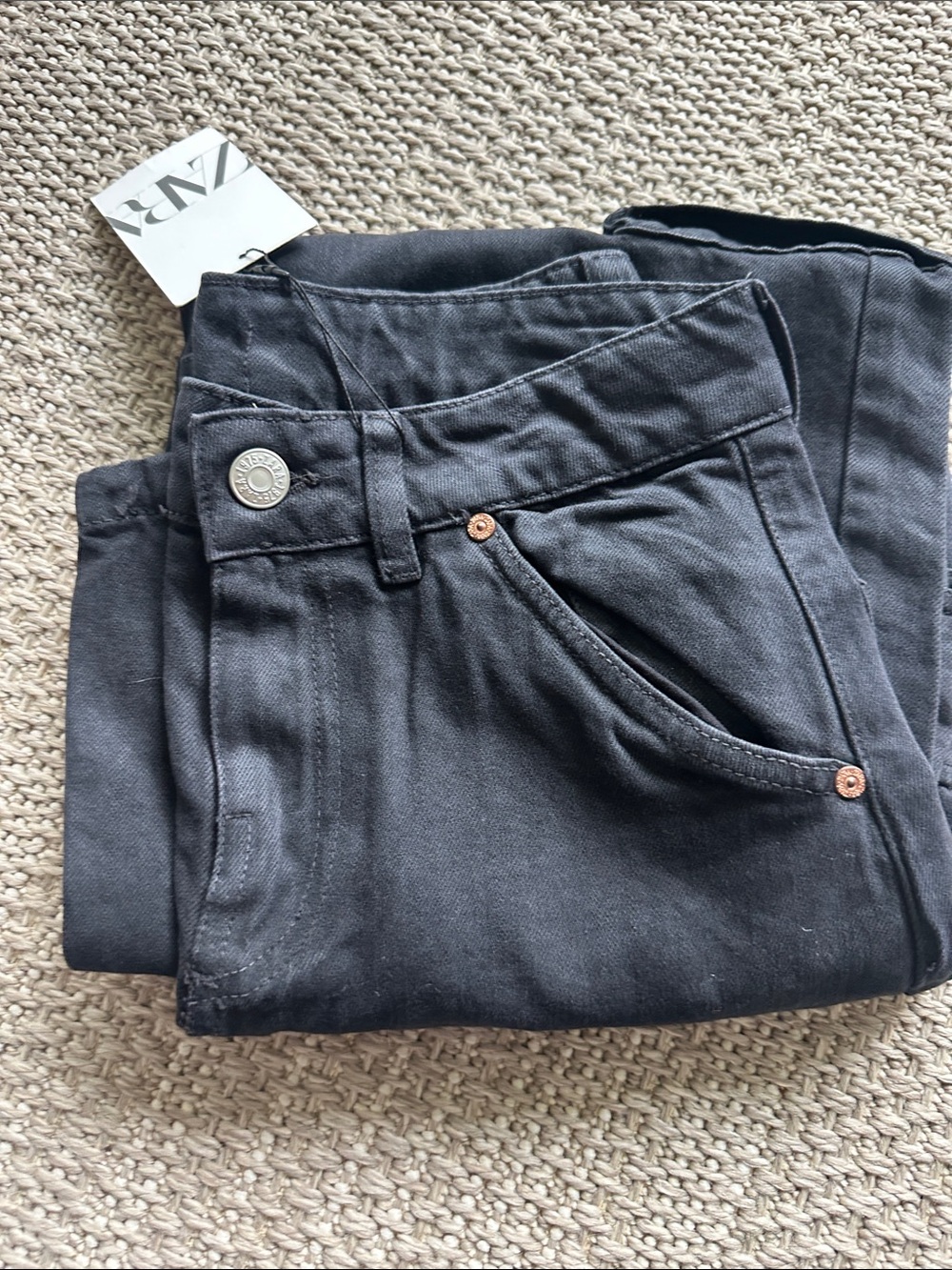 Zara Black Cargo Pants - Picture 4 of 11
